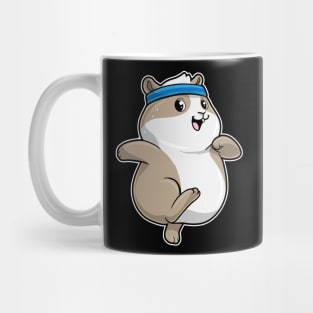 Hamster at Jogging with Headband Mug